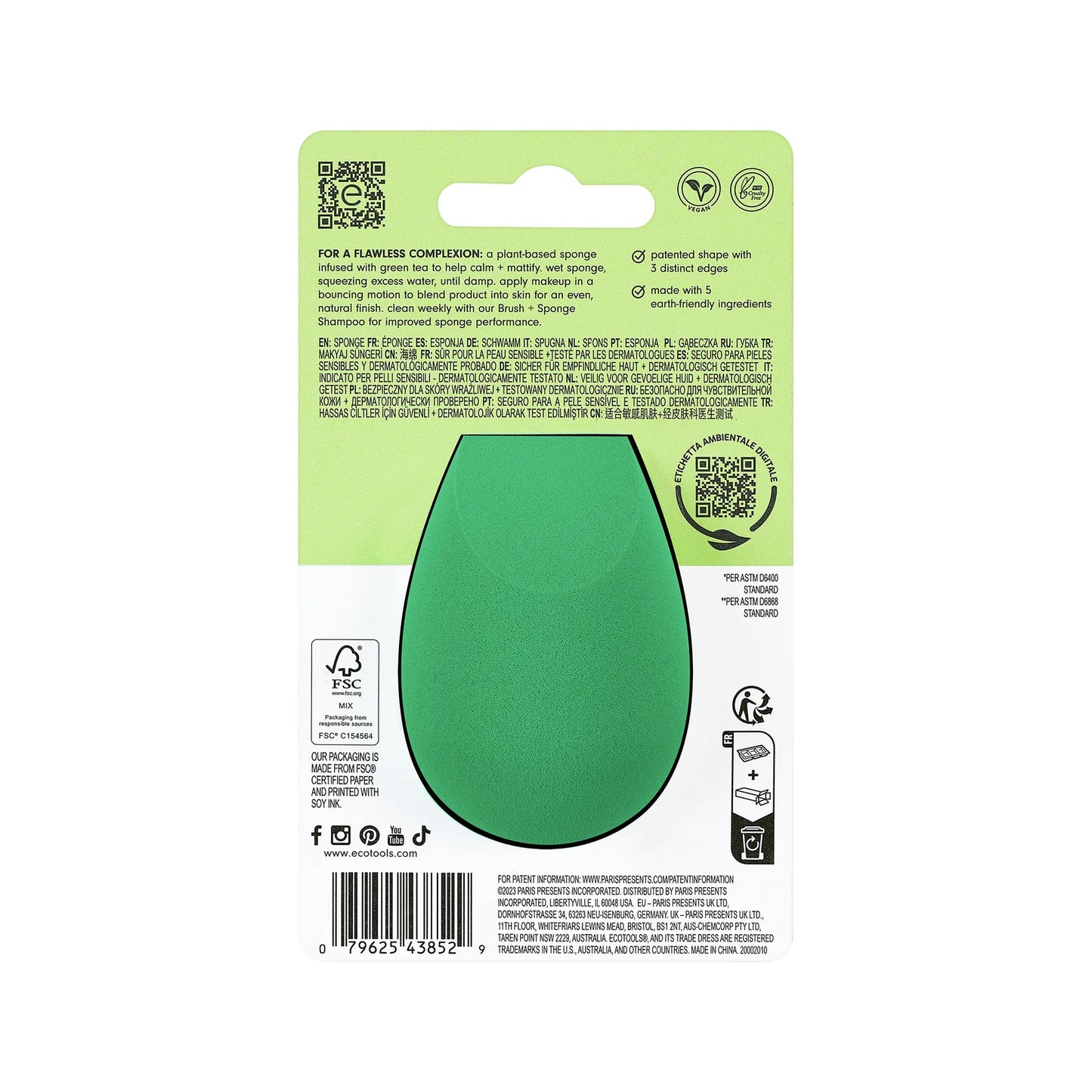 Ecotools - Green Tea Bioblender Sponge