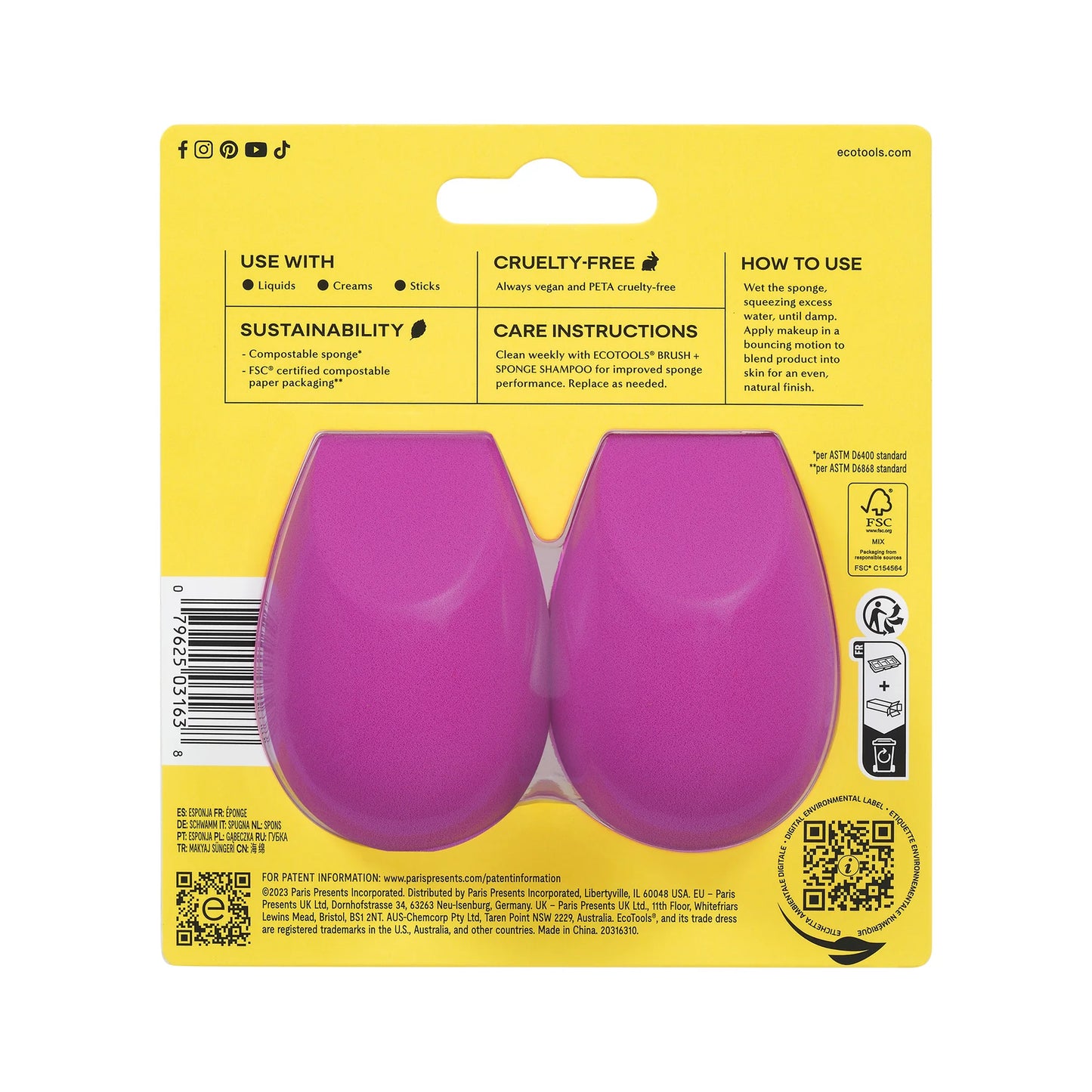 Ecotools - Bioblender Makeup Sponge Duo