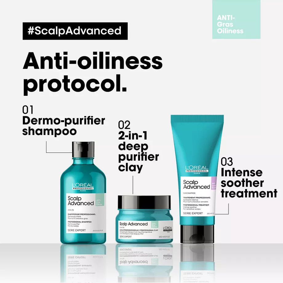 L'Oréal Professionnel Paris - Scalp Advanced Anti-Oiliness Shampoo| 300 mL