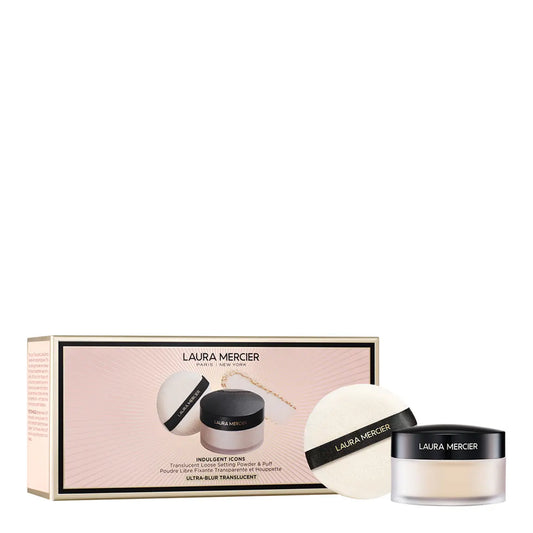 Laura Mercier - Indulgent Icons ULTRA BLUR Translucent Loose Powder & Velour Puff Duo Gift Set