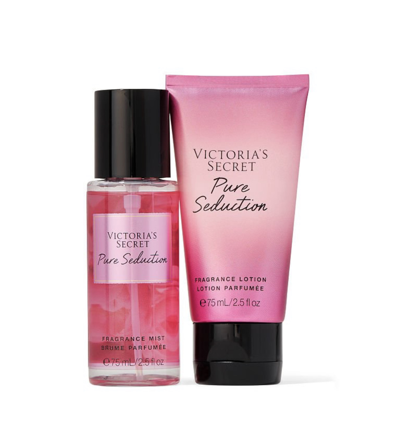 Victoria's Secret Bare Vanilla Fragrance Mist and Lotion Gift Set 2.5 Fl.  Oz New