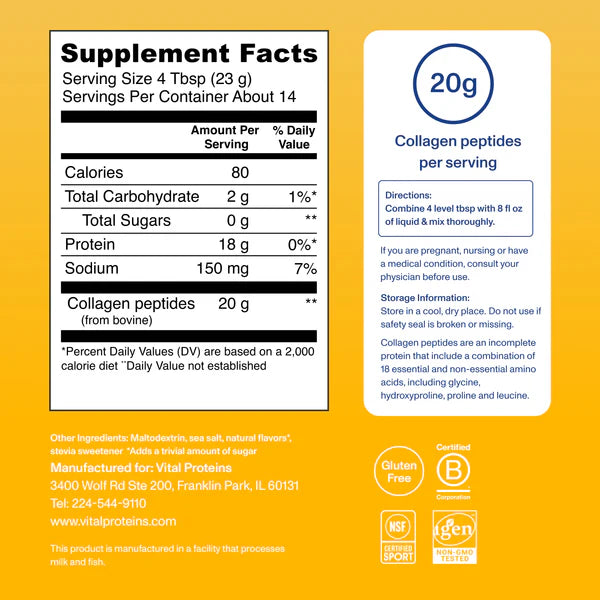 Vital Proteins - Collagen Peptides Advanced | Vanilla