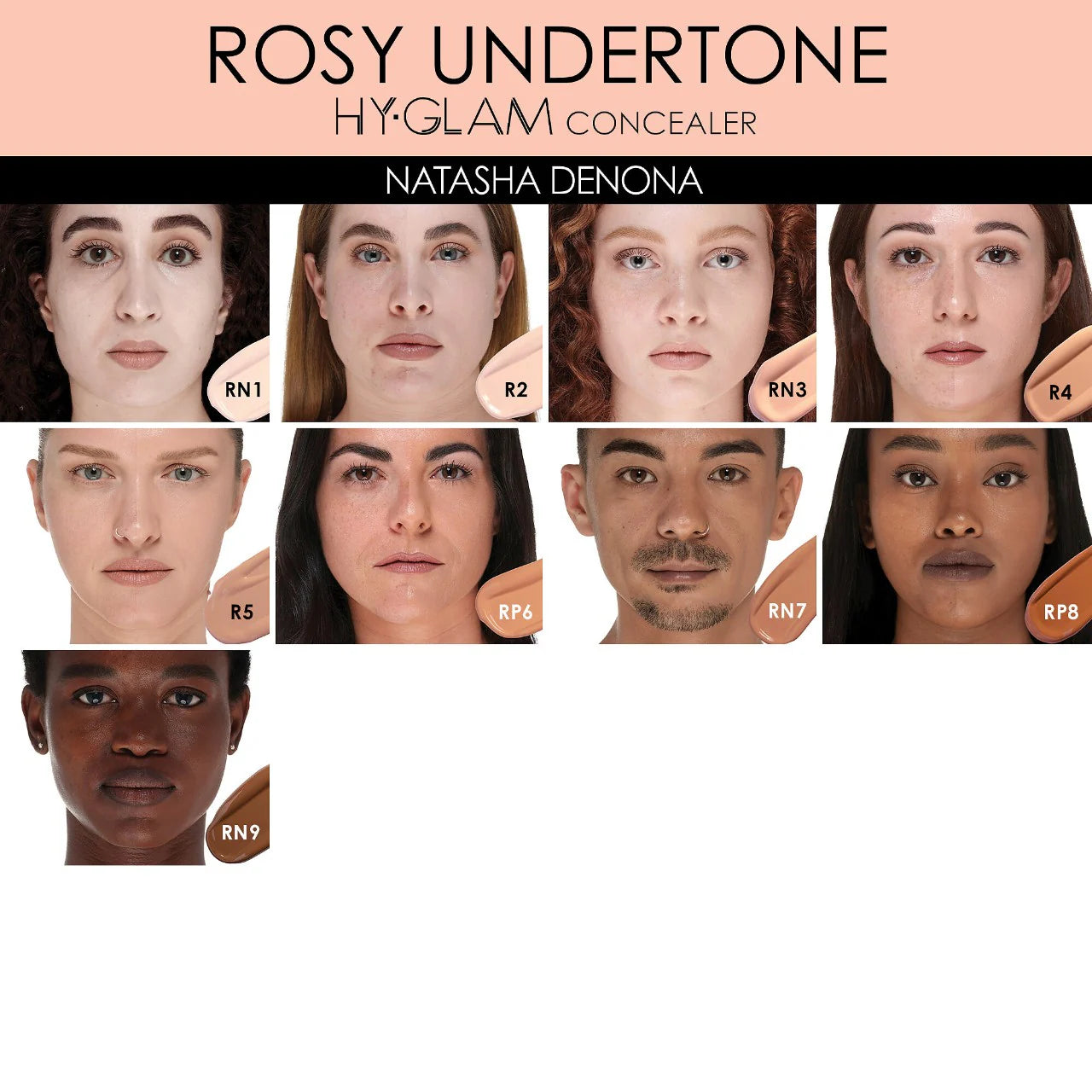 NATASHA DENONA - Hy-Glam Brightening & Hydrating Medium to Full Coverage Crease Proof Serum Concealer