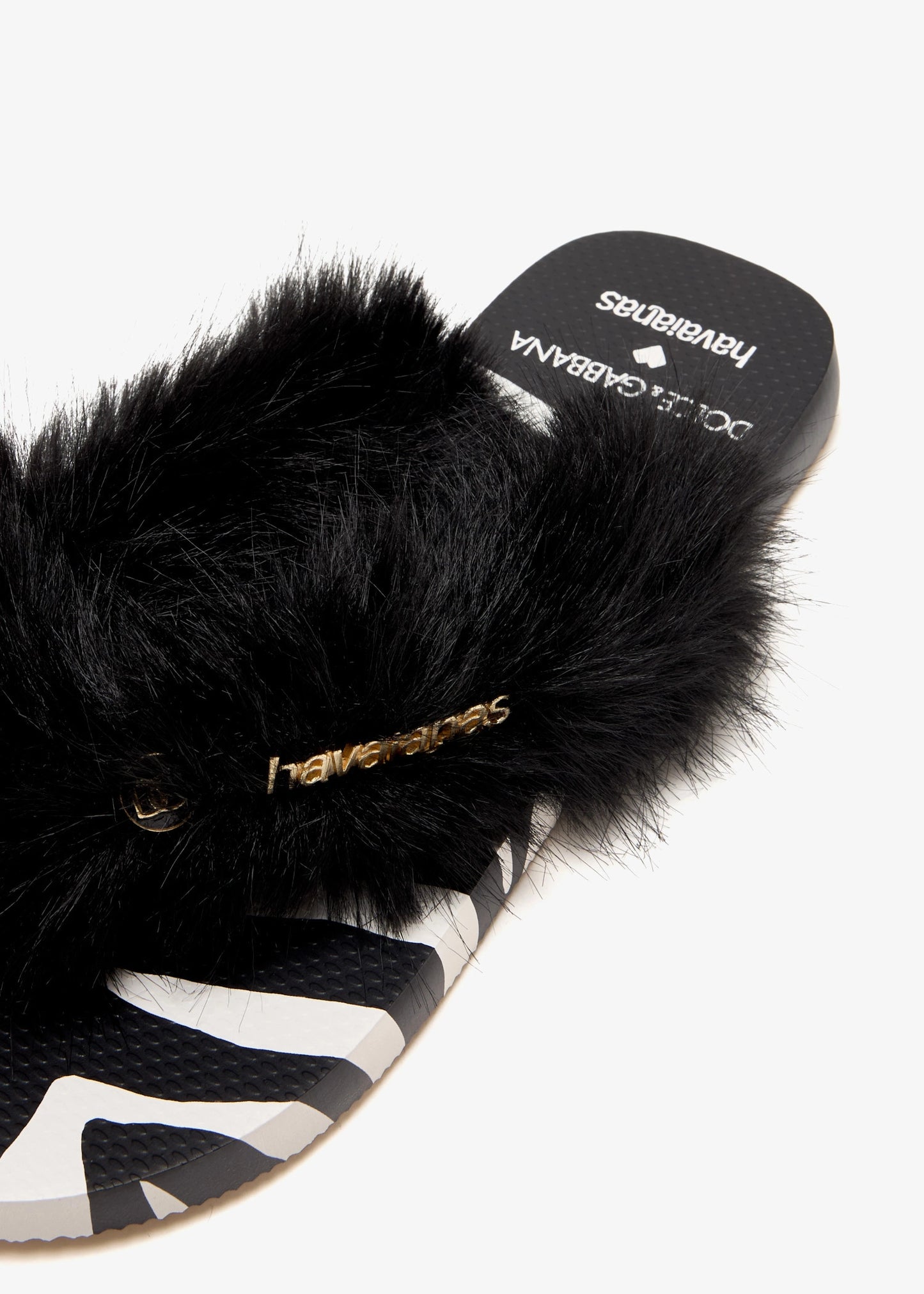 DOLCE & GABBANA X HAVAIANAS FLIP FLOP ZEBRA | SIZE US 37/38