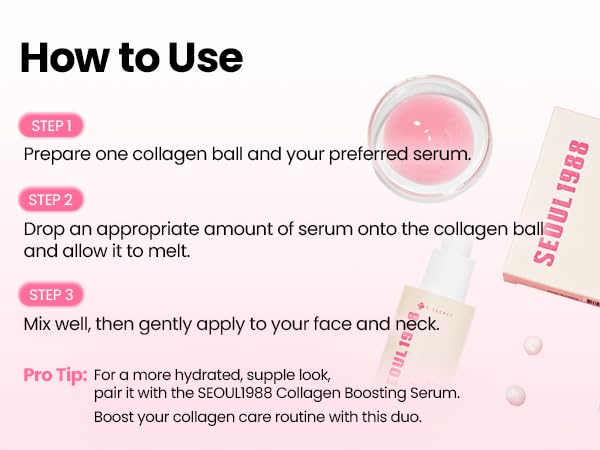 K-SECRET SEOUL 1988 - Collagen Boosting Ball – Freeze-Dried 100% Hydrolyzed Collagen | 35mg x 7 capsules