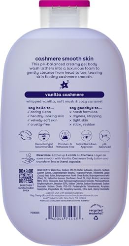 eos - shea better BODY WASH | VANILLA CASHMERE | 473 mL