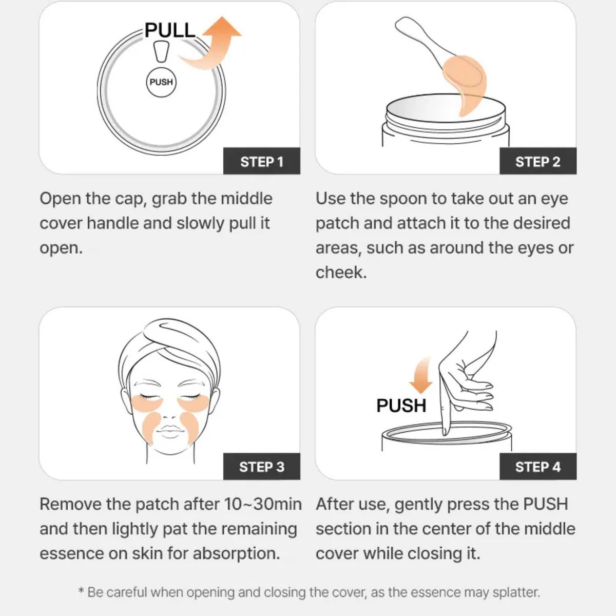 COSRX - 5 PDRN COLLAGEN VITALIZING HYDROGEL EYE PATCHES