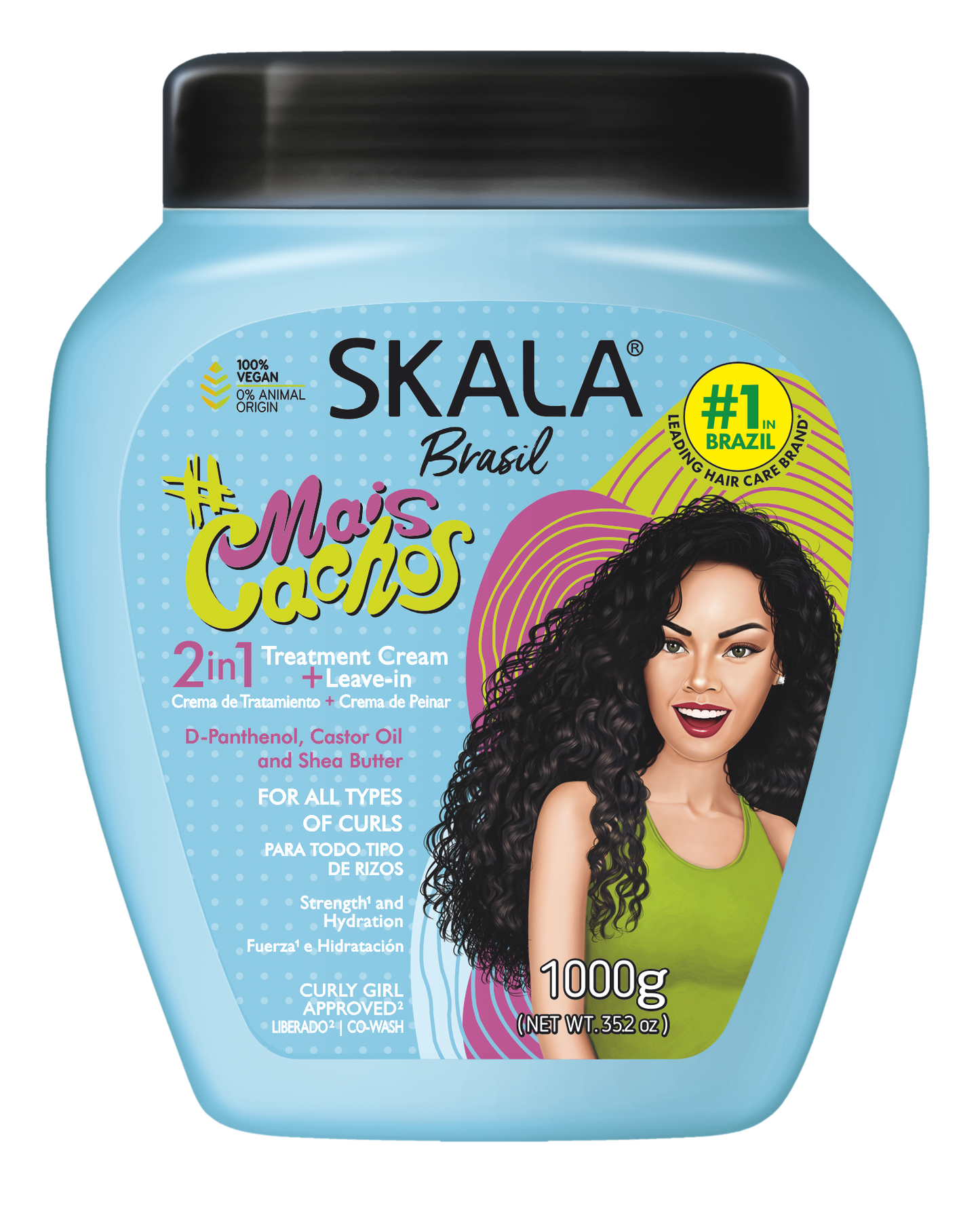 Skala 2-in-1 - More Curls Mais Cachos hair mask and combing cream - 1kg
