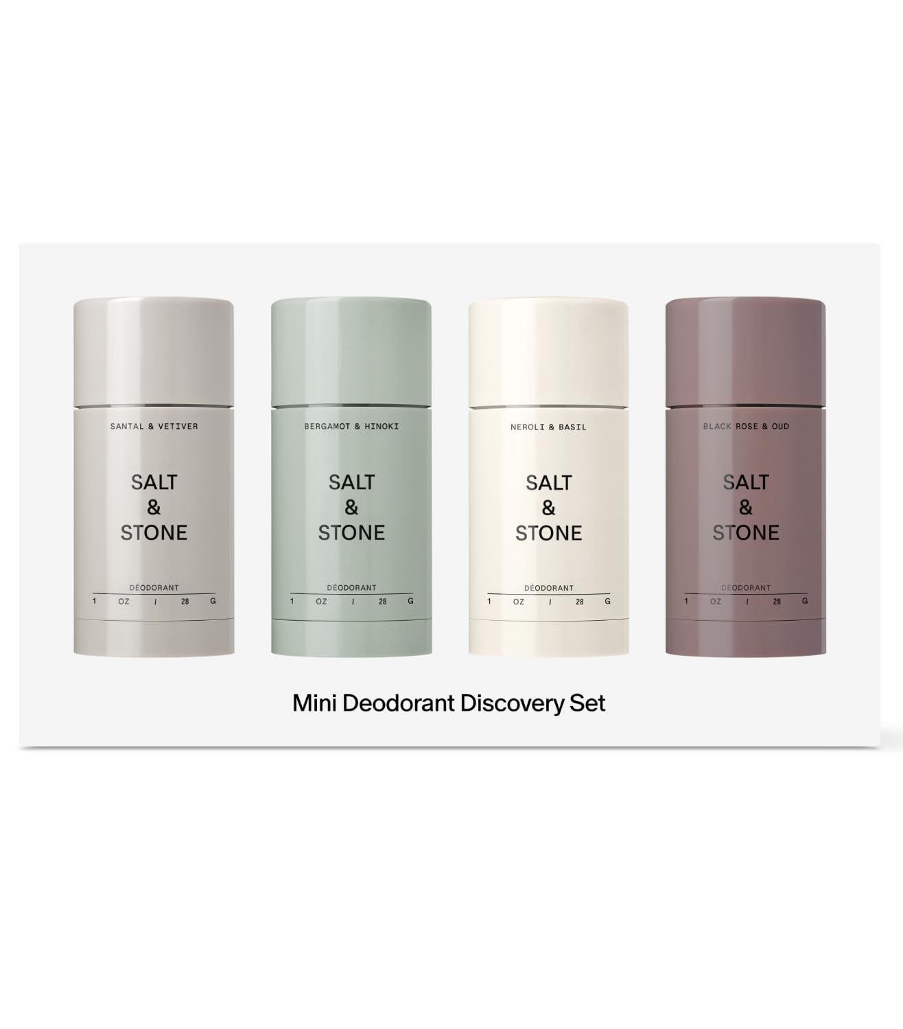 SALT & STONE - Mini Deodorant Discovery Set (Four Mini)