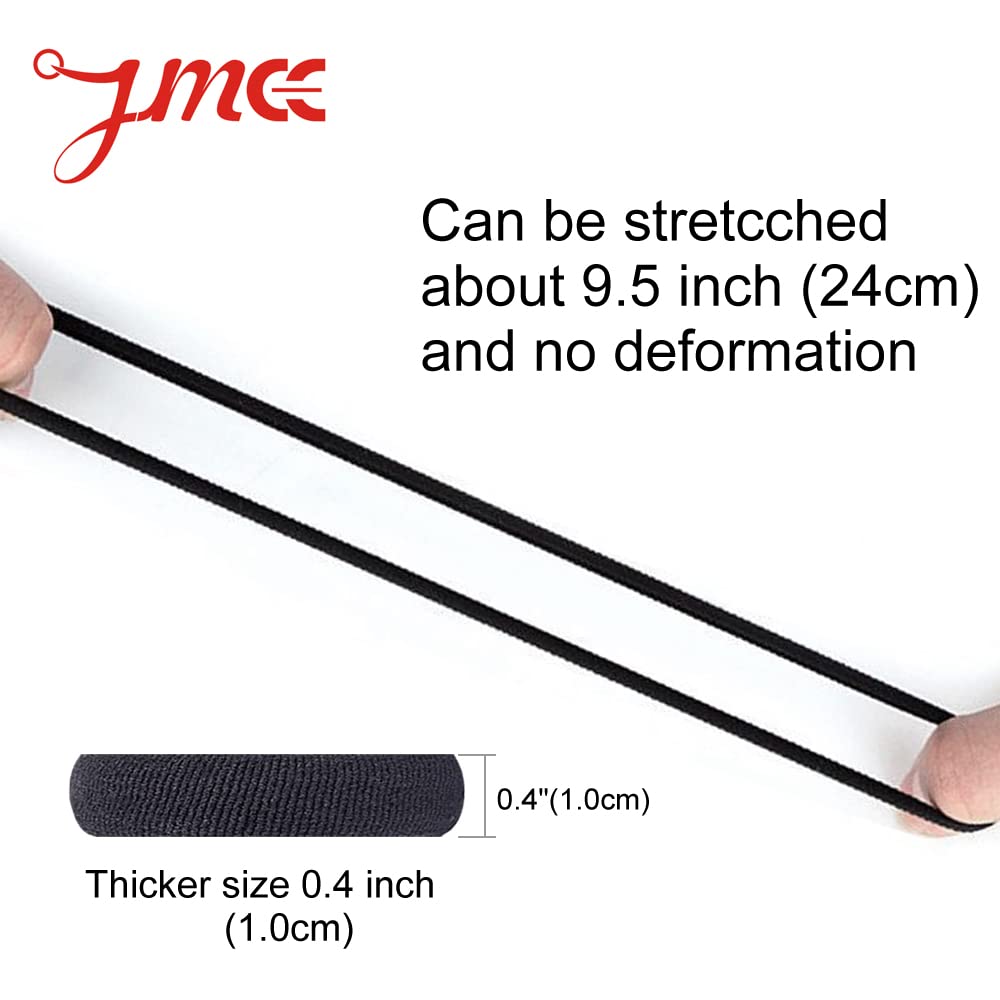 J-MEE HAIR BANDS - HAIR TIES FOR THICK HAIR (100 PCS) NEUTRAL COLORS