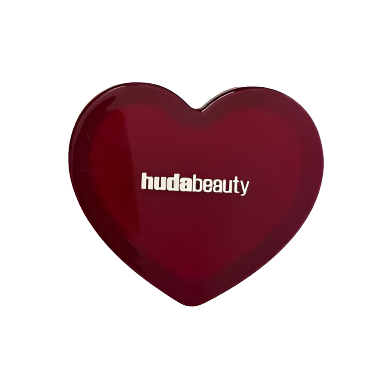 HUDA BEAUTY - MINI COMPACT MIRROR RED HEART SHAPED