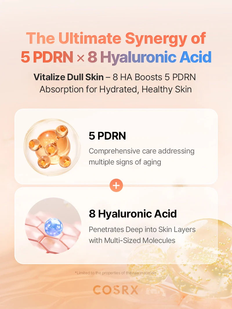 COSRX - 5 PDRN Hyaluronic Acid Vital Hydrating Hydrogel Mask