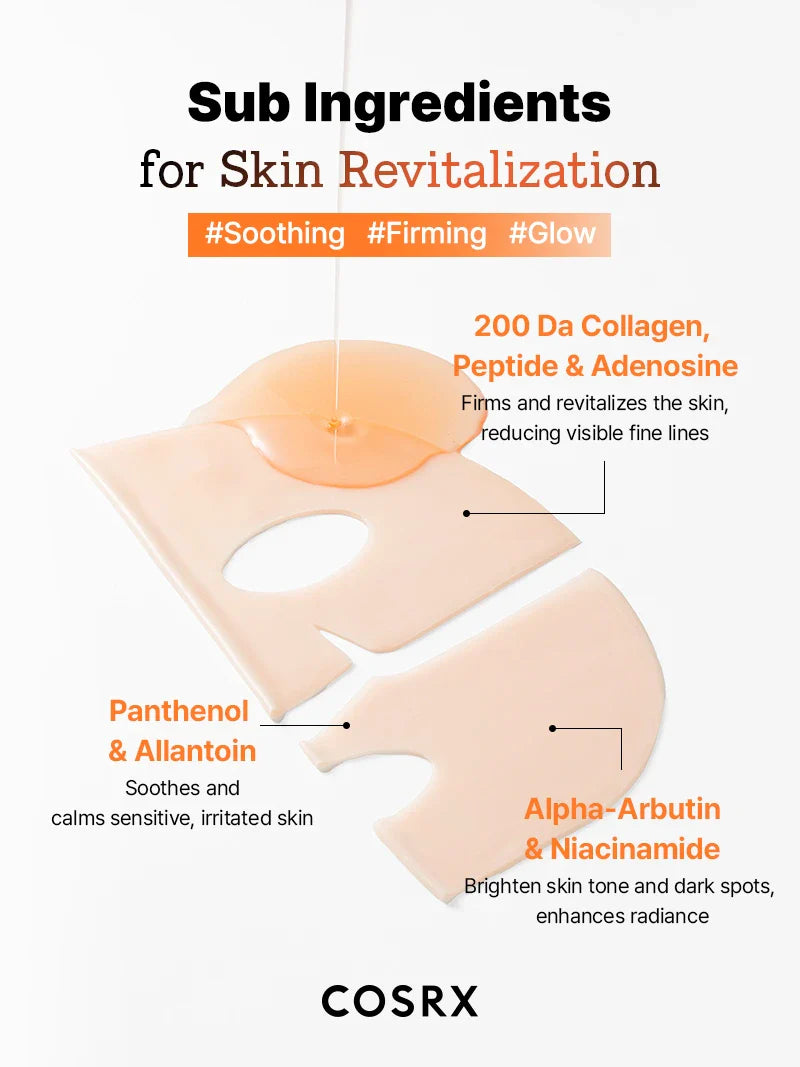 COSRX - 5 PDRN Hyaluronic Acid Vital Hydrating Hydrogel Mask