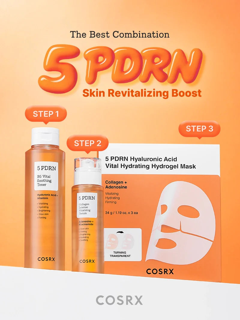 COSRX - 5 PDRN Hyaluronic Acid Vital Hydrating Hydrogel Mask