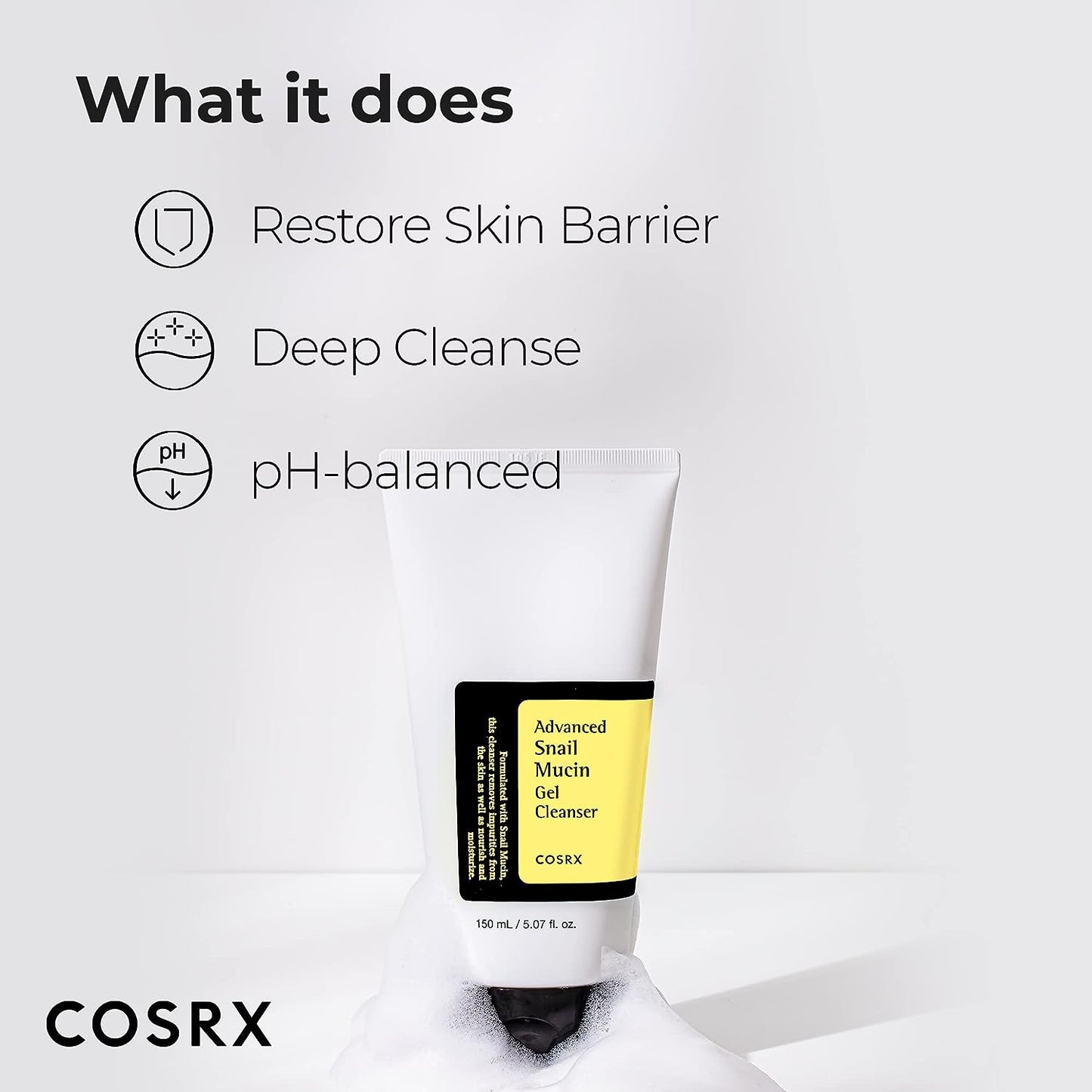 COSRX - Advanced Snail Mucin Gel Cleanser | 150 mL