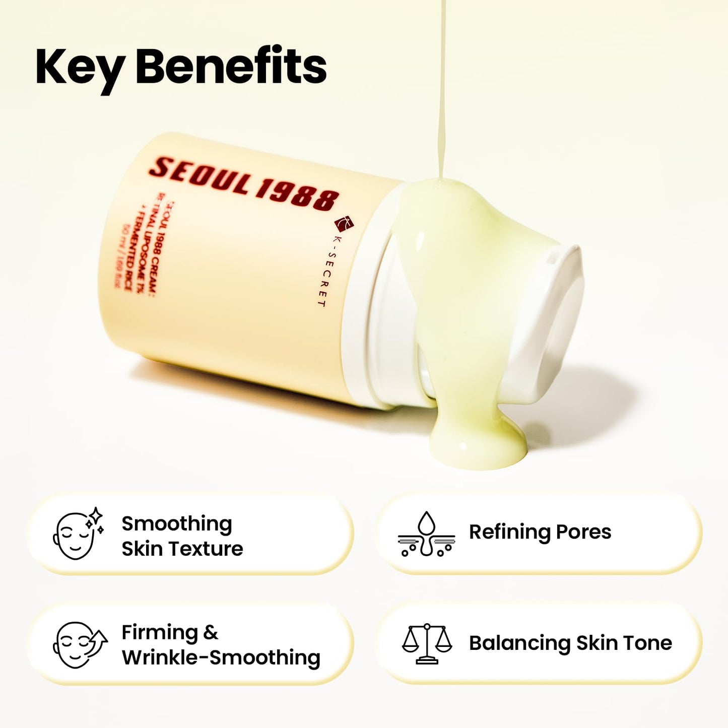 K-SECRET SEOUL 1988 - Retinal Liposome 1% and Fermented Rice Cream | 50 mL