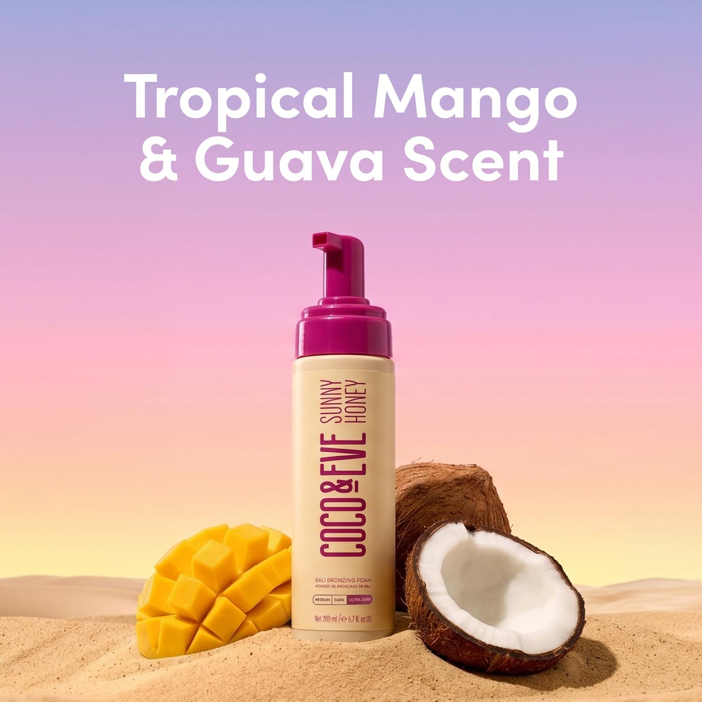 Coco & Eve - Sunny Honey Self Tanner Foam - (Ultra Dark) | 200 mL