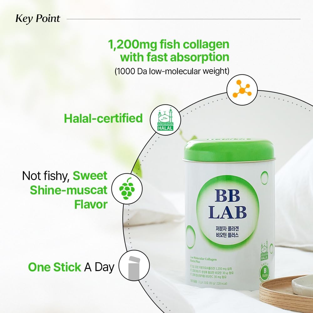 BB LAB - Low Molecular Collagen Biotin plus - Halal