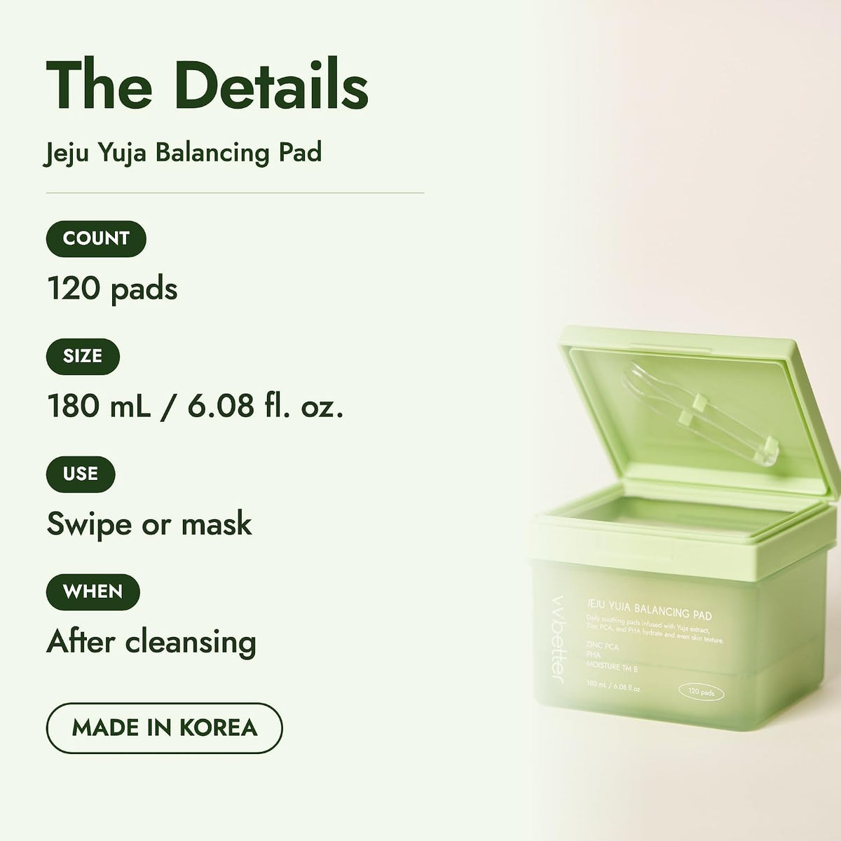 VVBETTER - JEJU YUJA BALANCING PAD