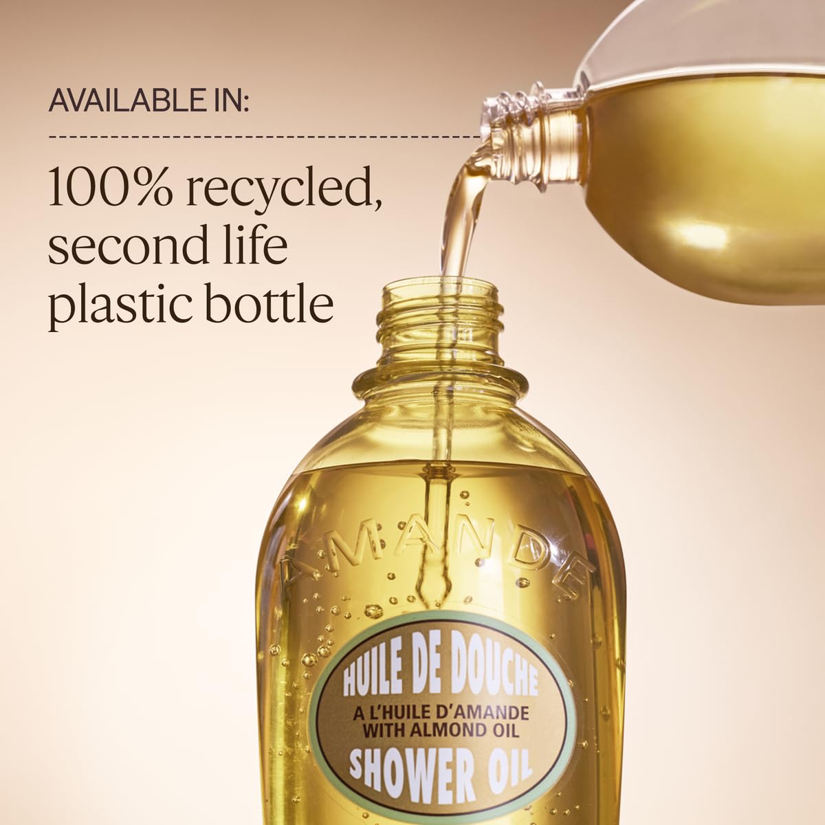 L'OCCITANE - Cleansing & Softening Almond Shower Oil, Body Wash & Shaving Base | 250 mL