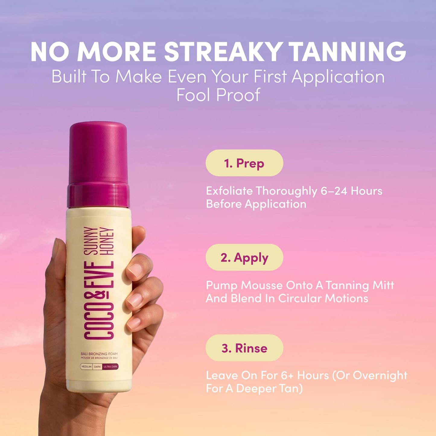 Coco & Eve - Sunny Honey Self Tanner Foam - (Medium)