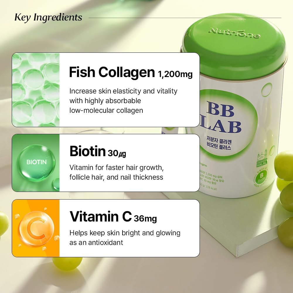 BB LAB - Low Molecular Collagen Biotin plus - Halal