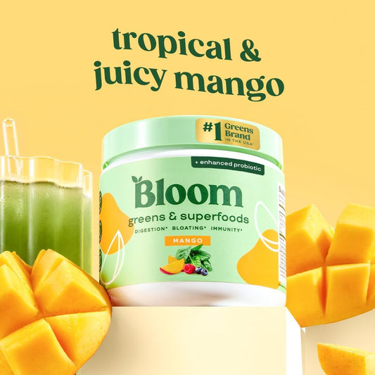Bloom Nutrition - Greens & Superfoods | 30 Servings | Mango