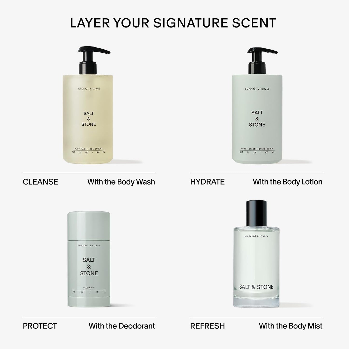 SALT & STONE - Mini Deodorant Discovery Set (Four Mini)