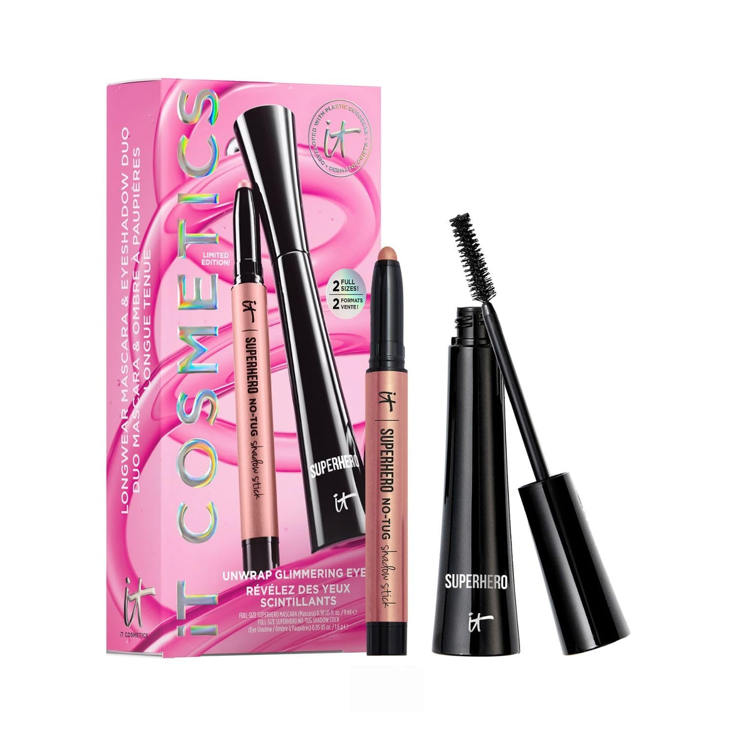 IT Cosmetics - Unwrap Glimmering Eyes Mascara & Eyeshadow Stick Makeup Set