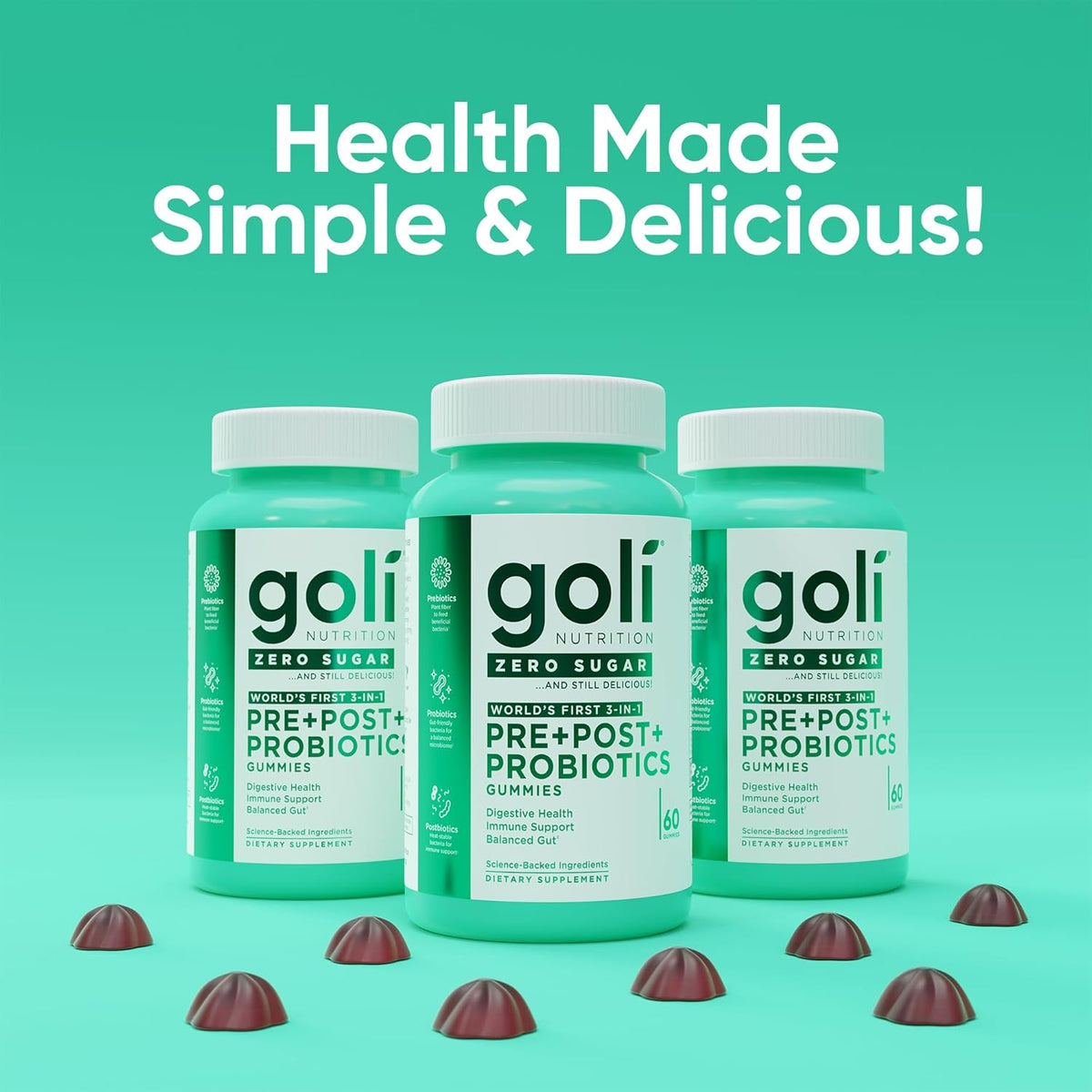 Goli - PRE+POST+PROBIOTICS (Zero Sugar)