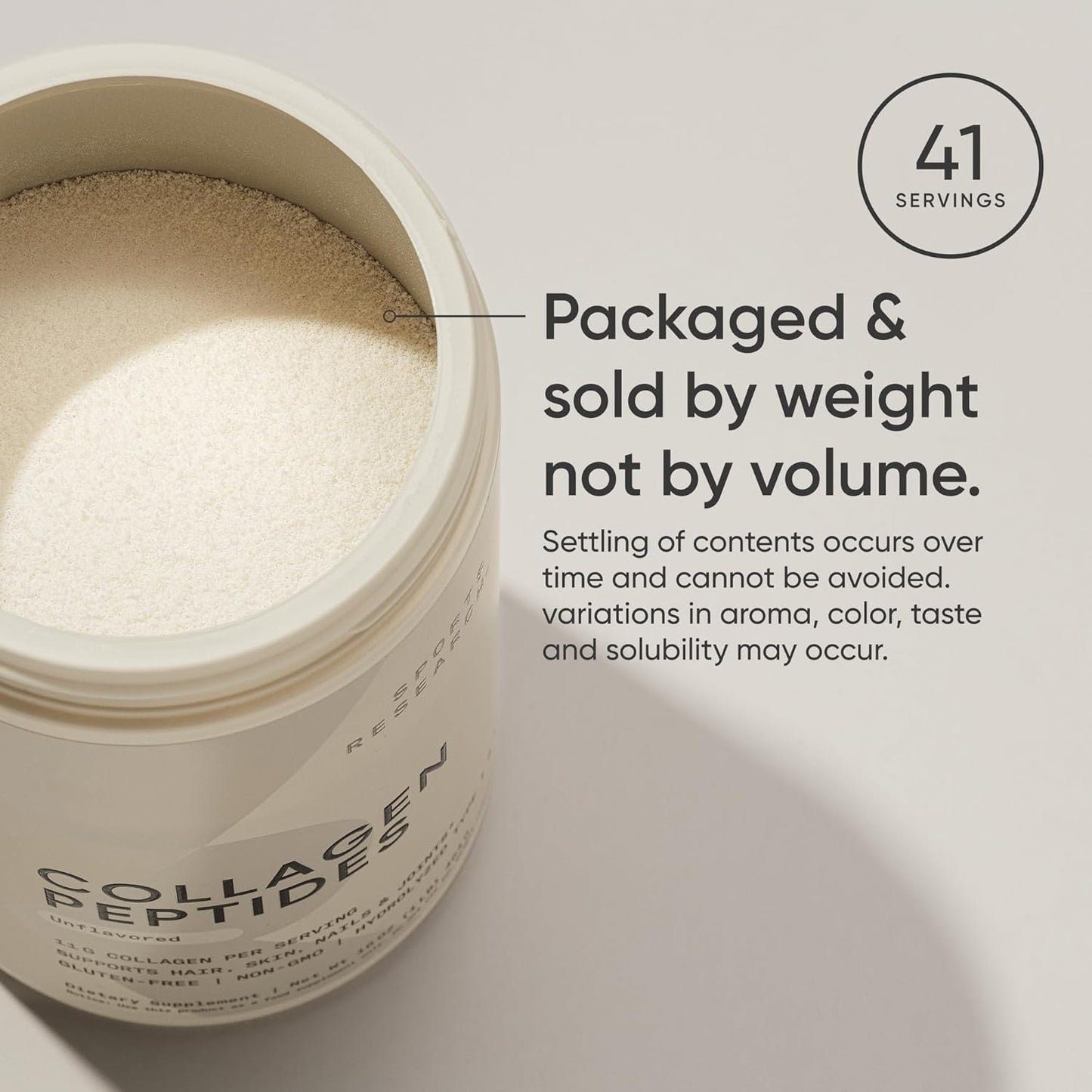 Sports Research - COLLAGEN PEPTIDES POWDER - Unflavored
