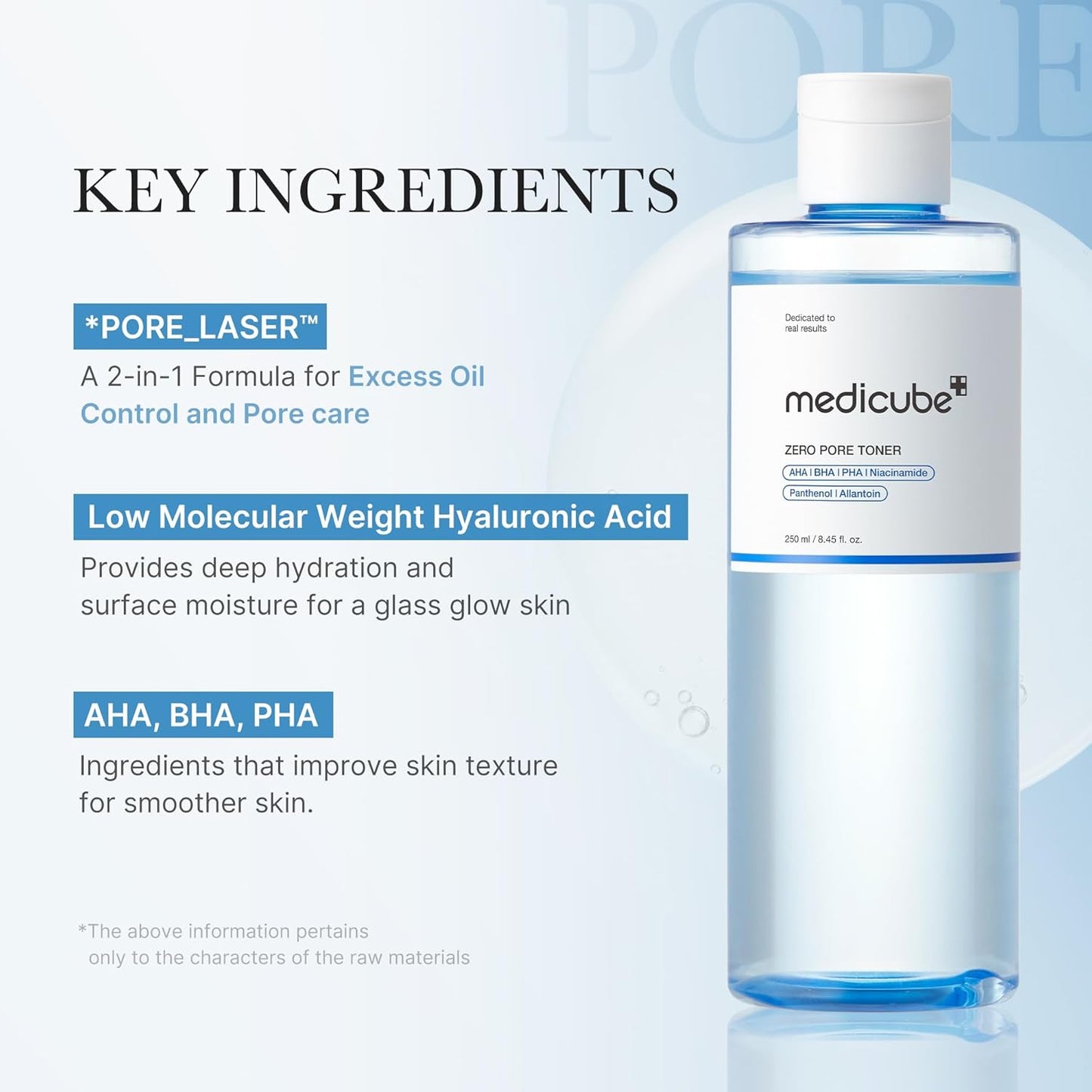 MEDICUBE - Zero Pore Toner 250 ML