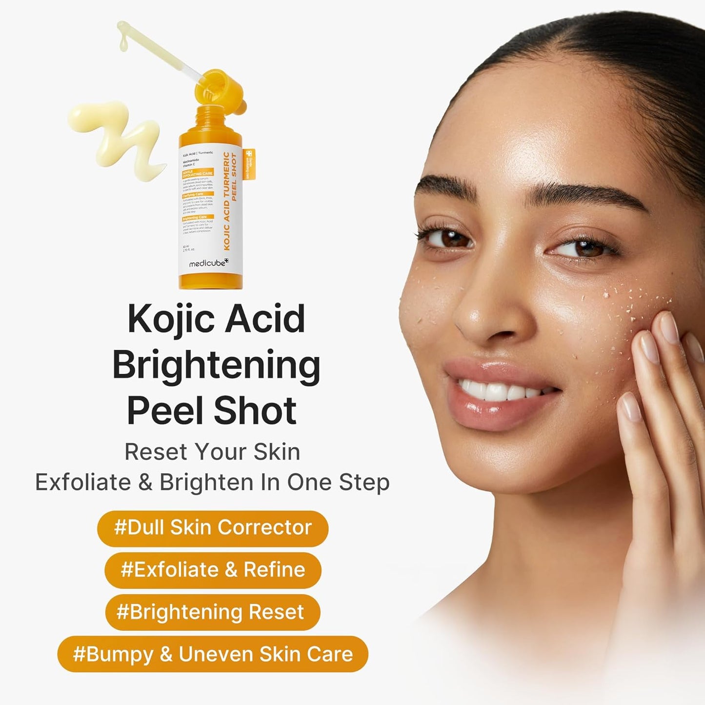 MEDICUBE - KOJIC ACID TURMERIC BODY PEEL SHOT | 280 mL