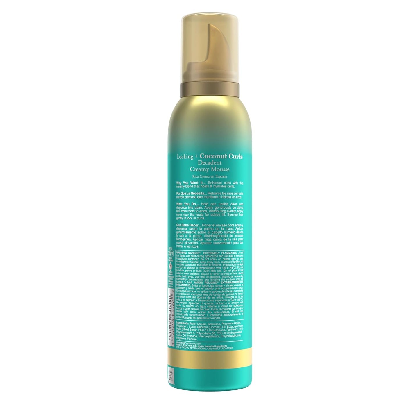 OGX - Locking + Coconut Curls Decadent Creamy Mousse | 224 g