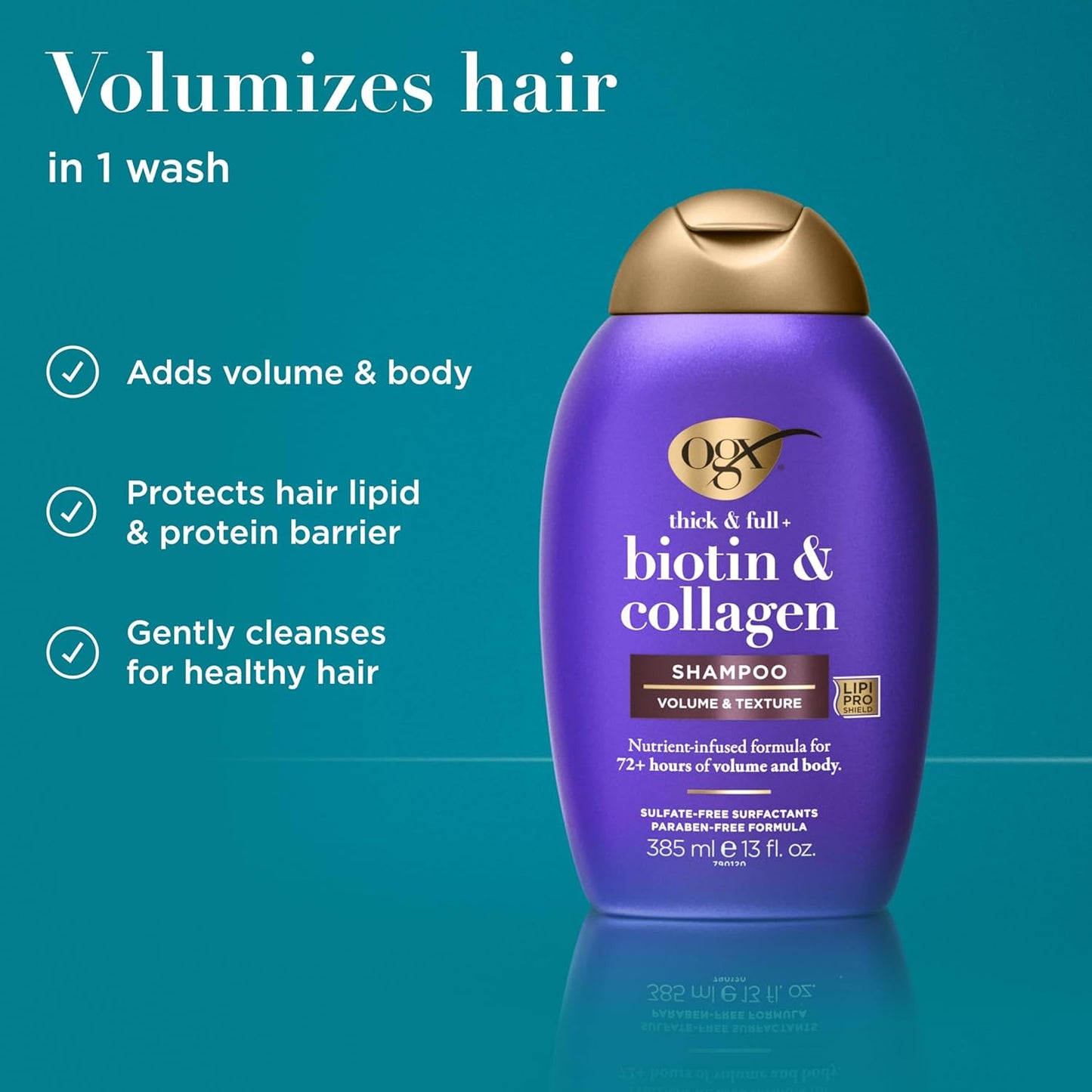 OGX - Thick & Full + Biotin & Collagen Volumizing Shampoo | 385 mL
