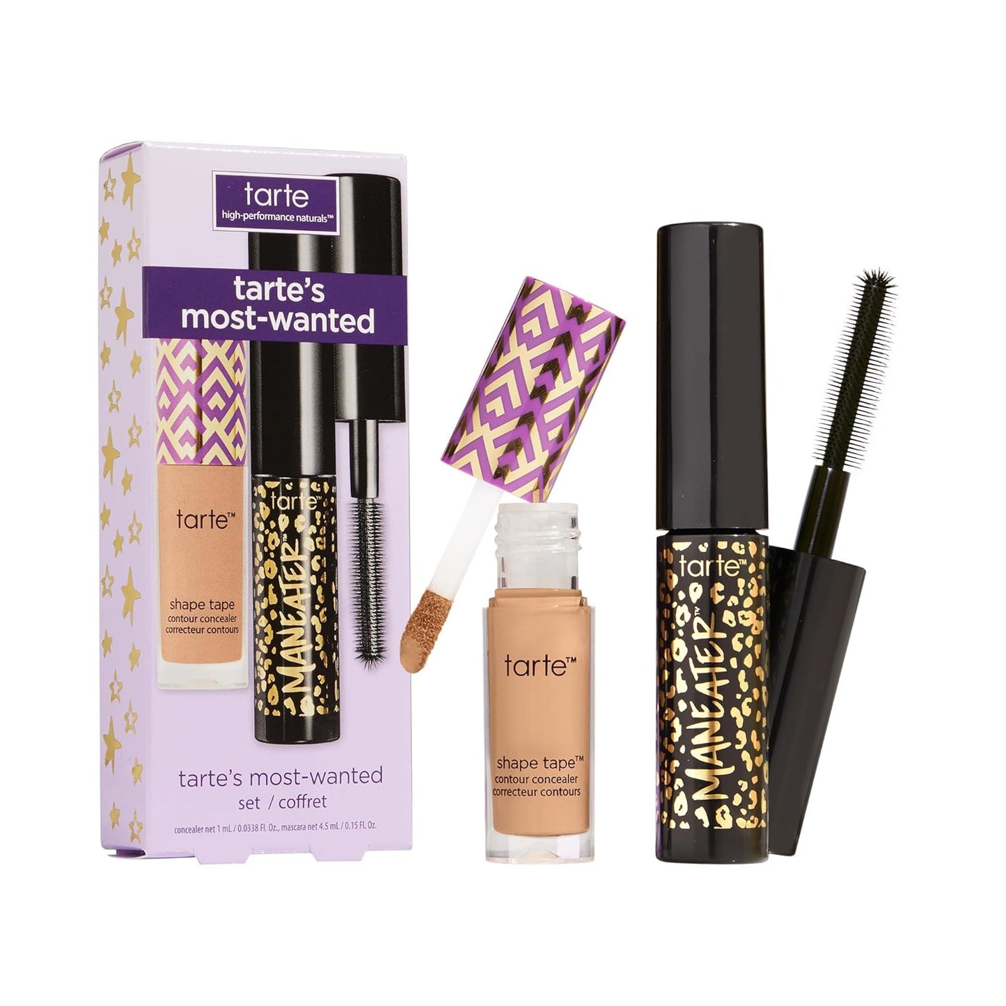 tarte - most-wanted shape tape concealer (35N) & mascara duo