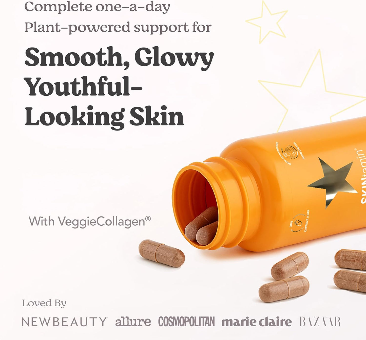 SKINtamin - Vegetarian Collagen Pills | 30 Capsules