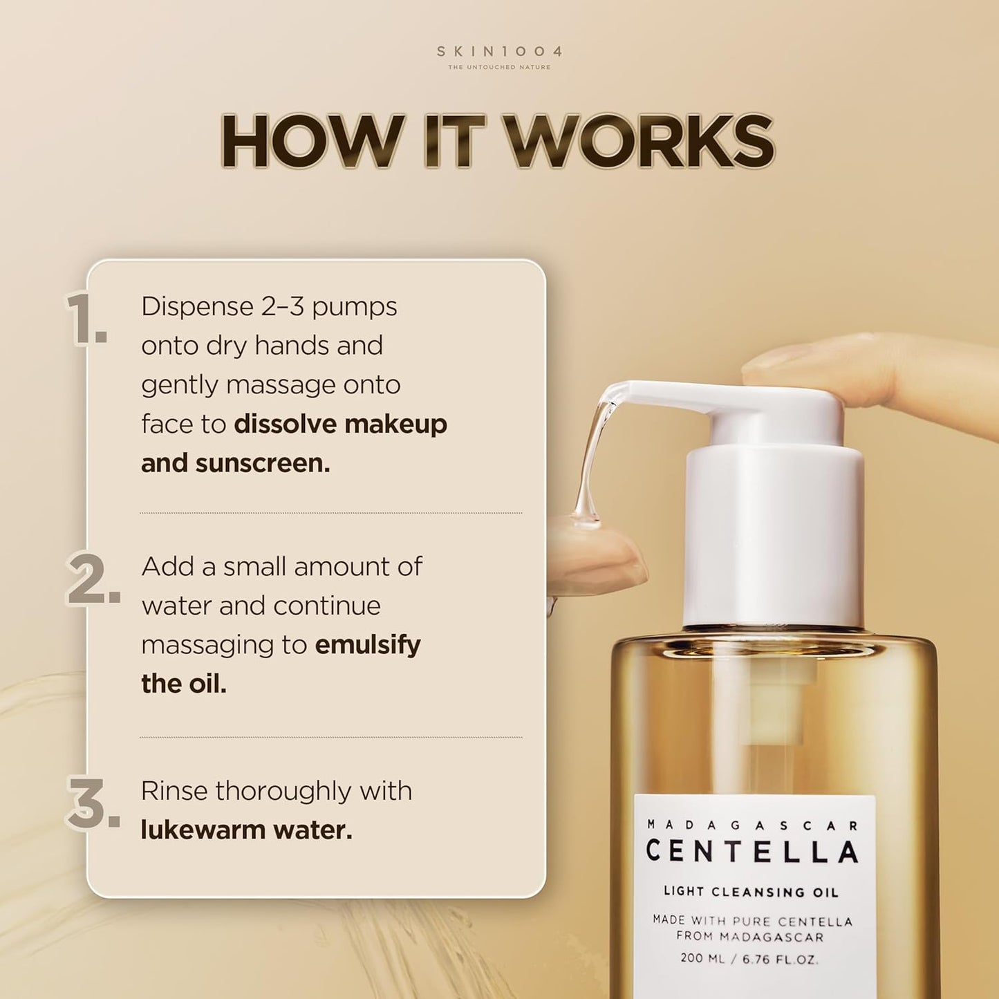 SKIN1004 - CENTELLA LIGHT CLEANSING OIL
