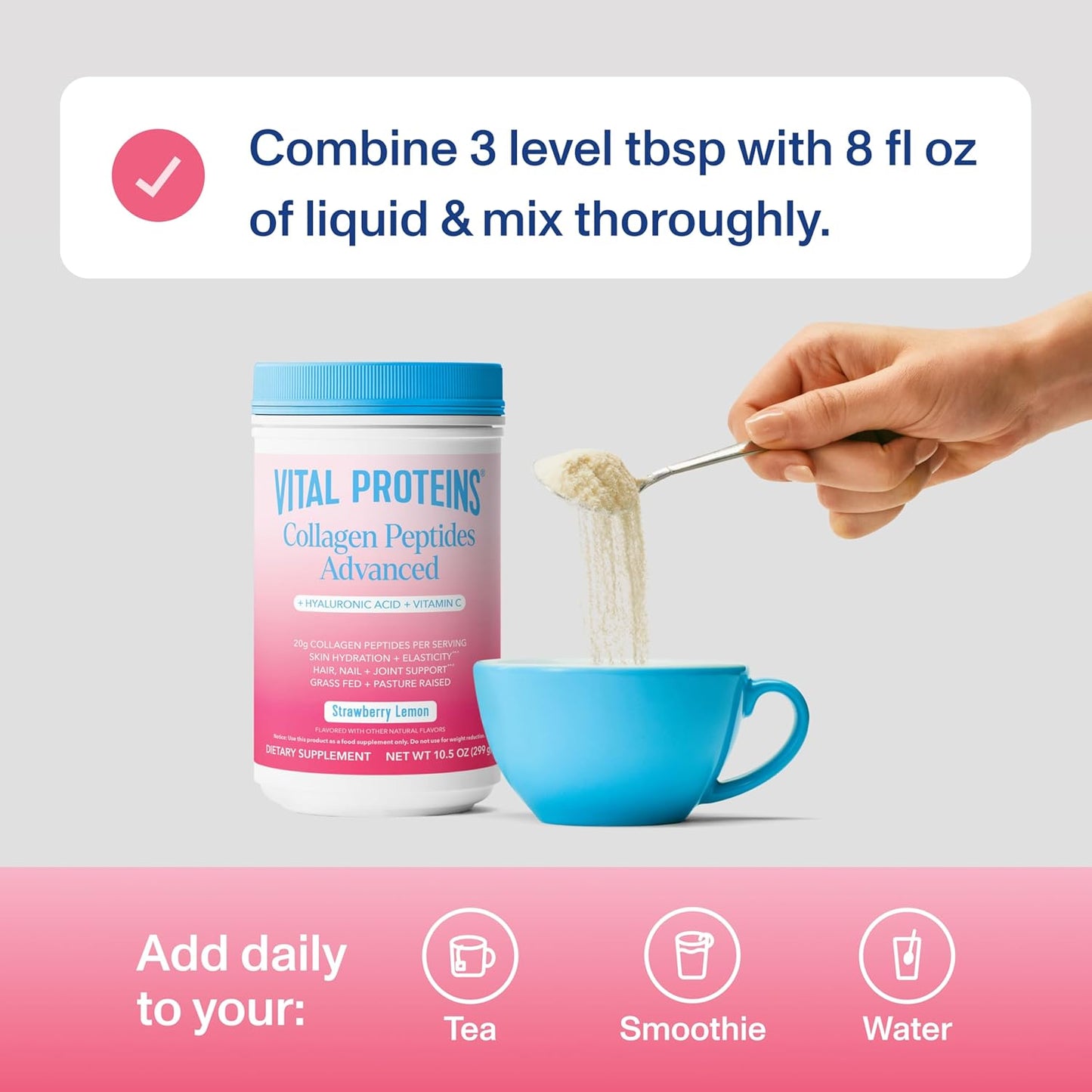 Vital Proteins - Beauty Collagen Strawberry Lemon | 271 g