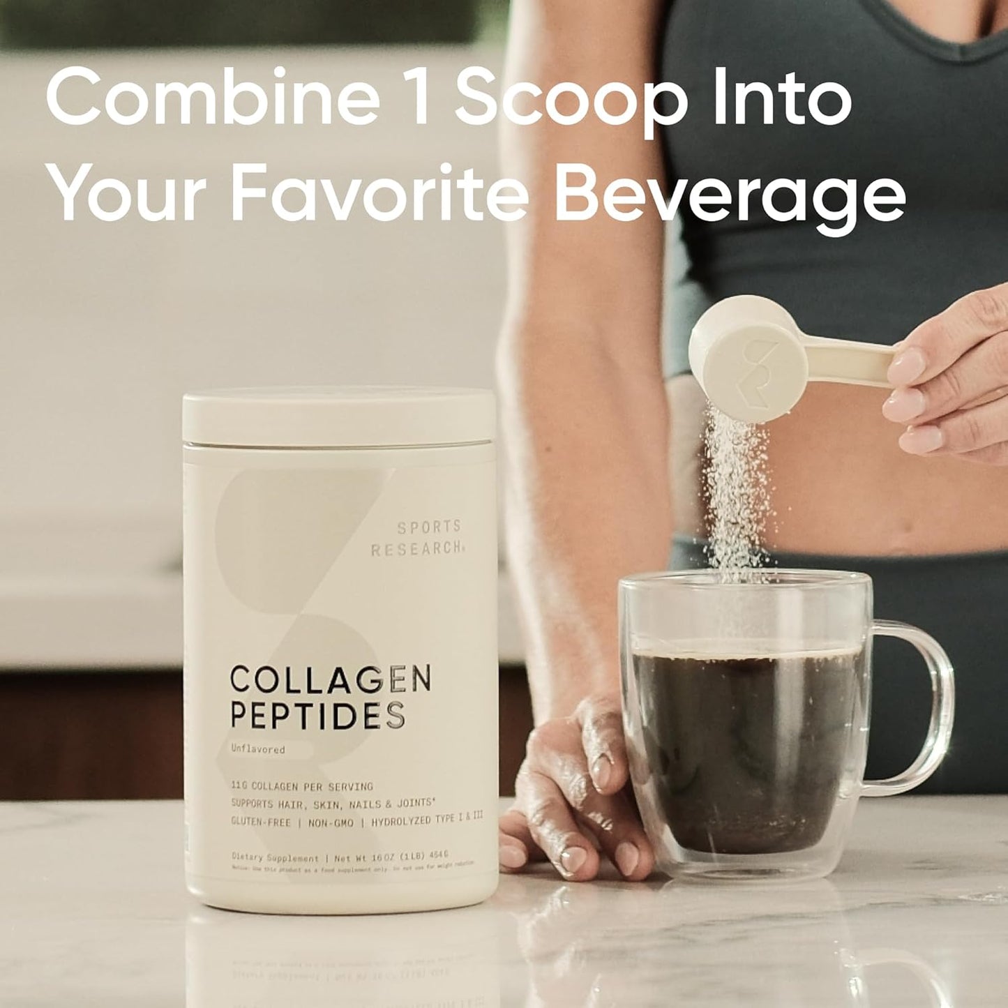Sports Research - COLLAGEN PEPTIDES POWDER - Unflavored