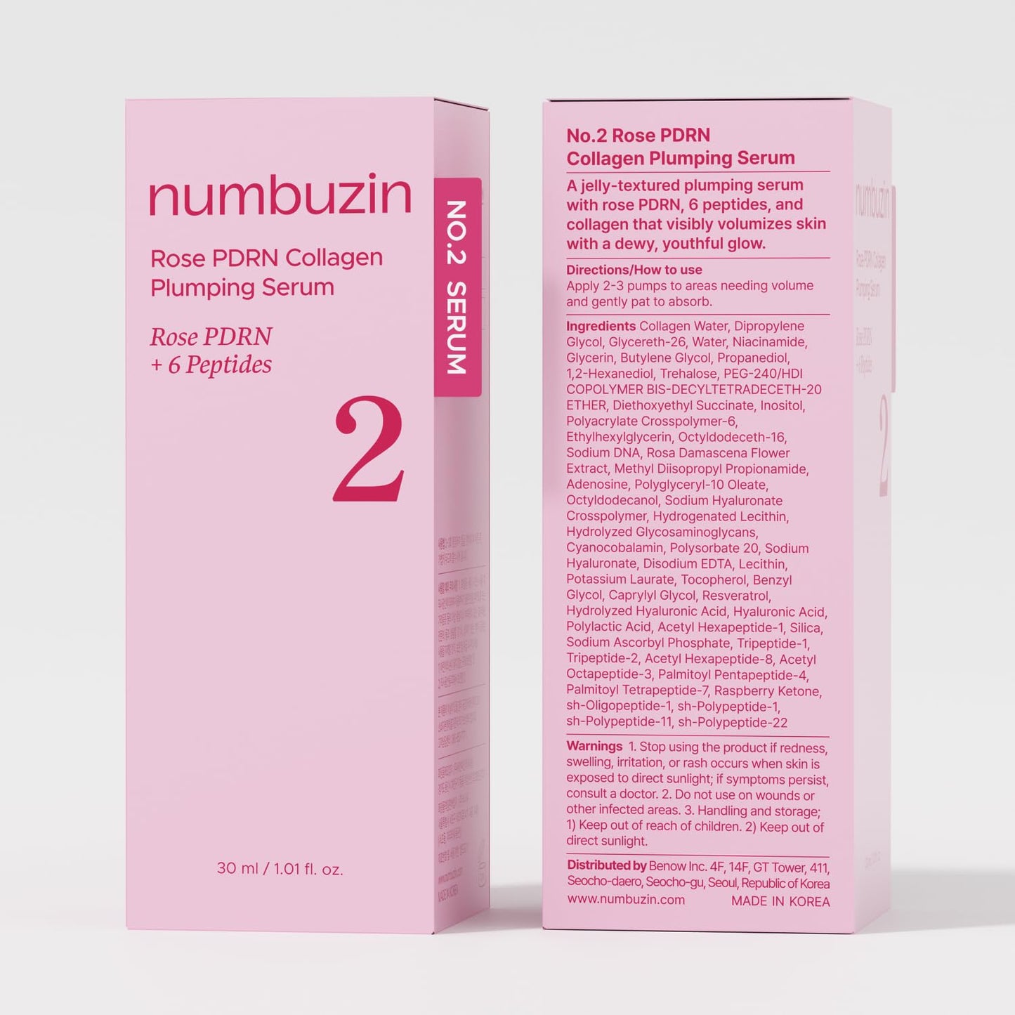 NUMBUZIN - No.2 Rose PDRN Collagen Plumping Serum | 30 mL