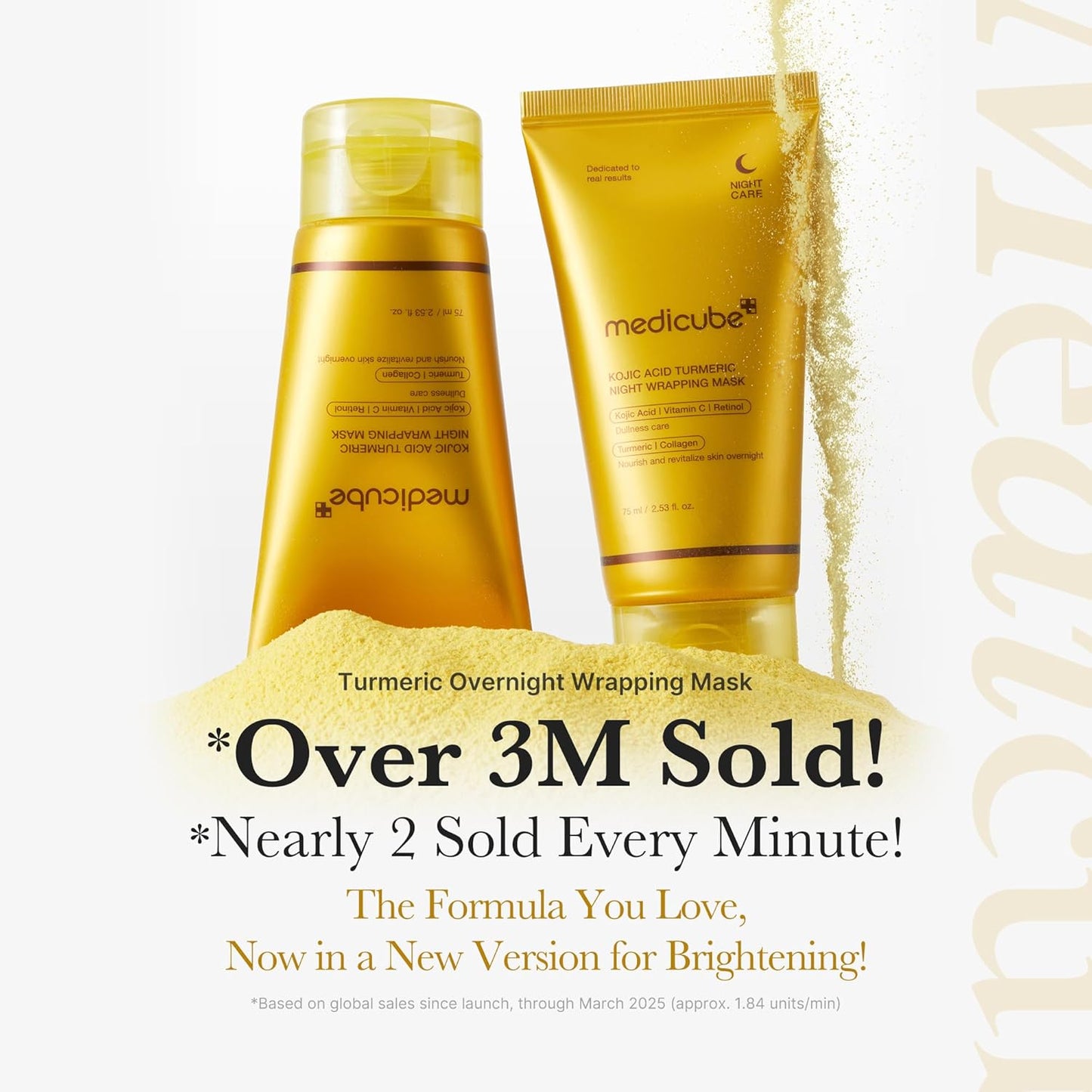 MEDICUBE - Kojic Acid Turmeric Night Wrapping Mask | 75 ML