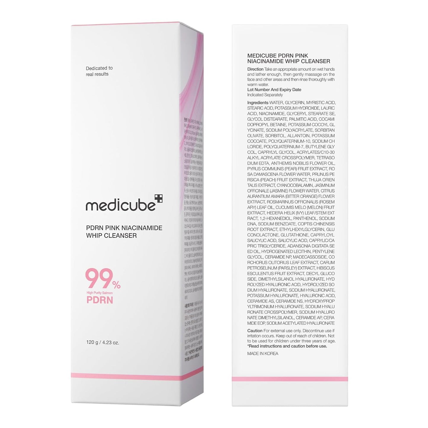 MEDICUBE - PDRN Pink Niacinamide Whip Cleanser | 120 G