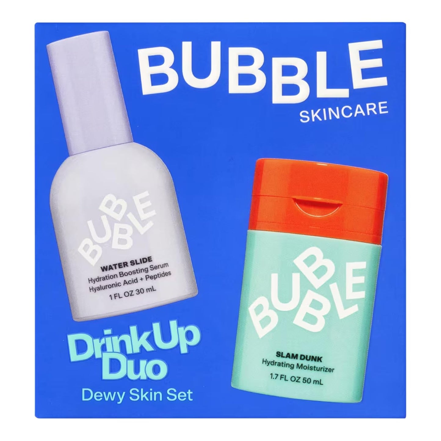 Bubble - Skincare drink up duo dewy skin care set - Travel size gift set