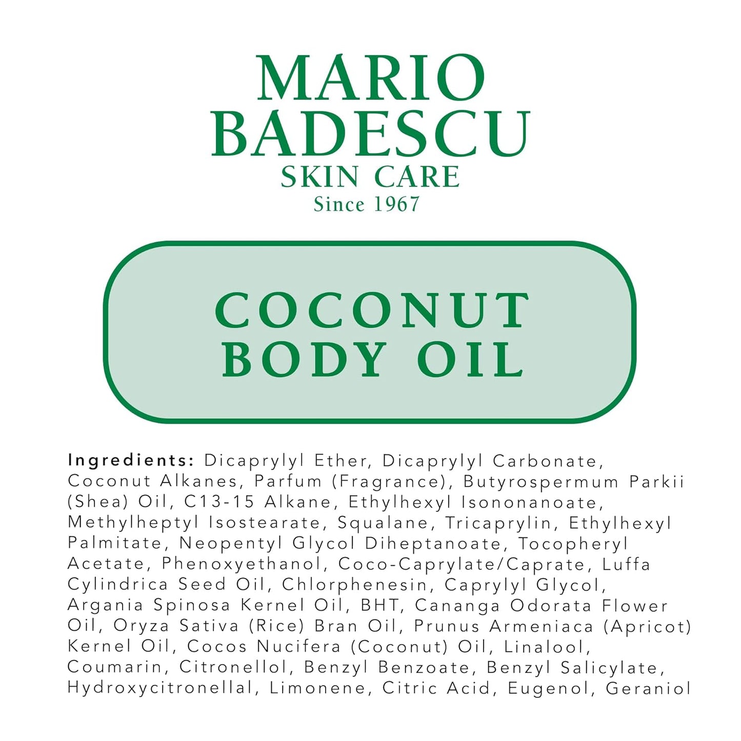 Mario Badescu - Coconut Body Oil | 100 mL