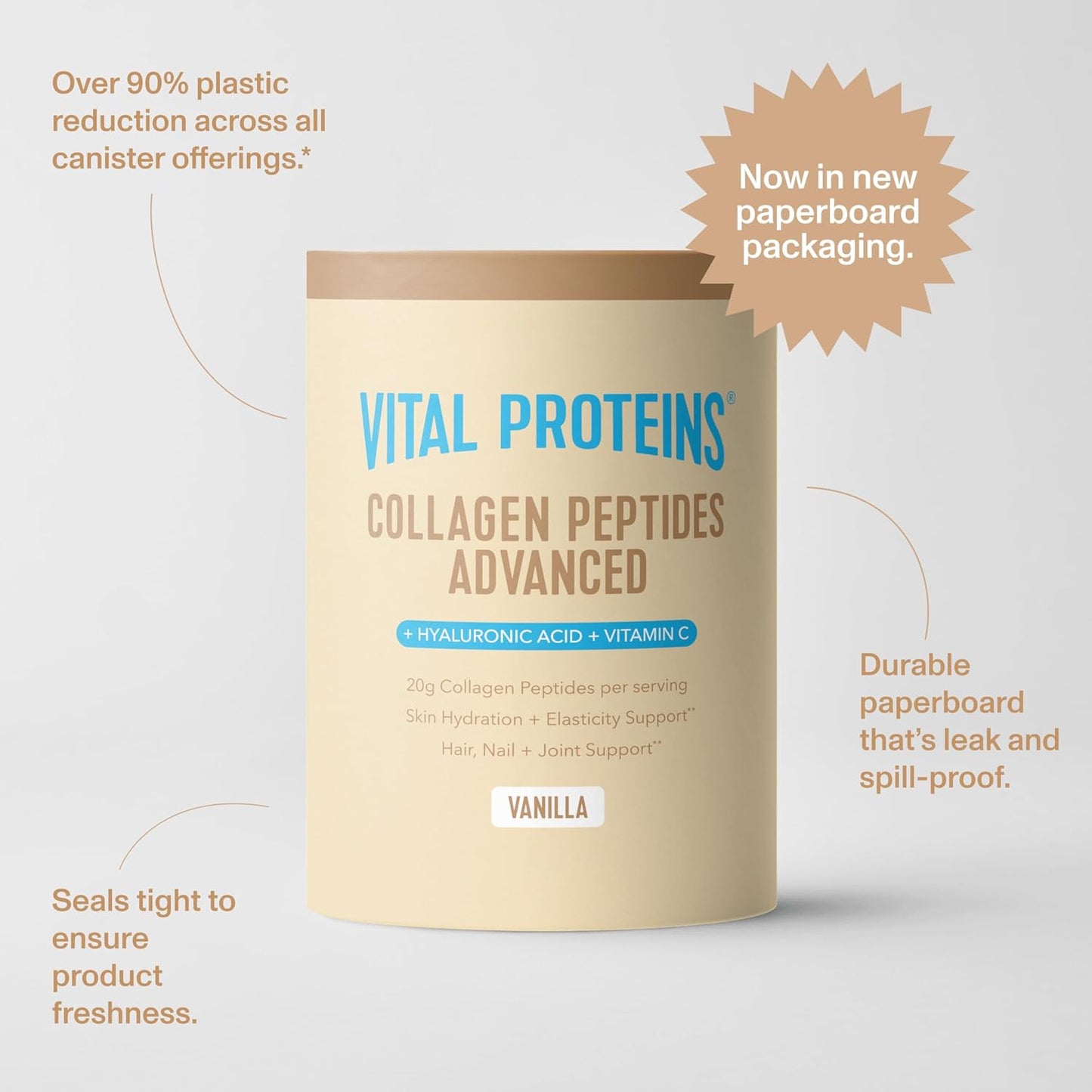 Vital Proteins - Collagen Peptides Advanced | Vanilla | 593 g