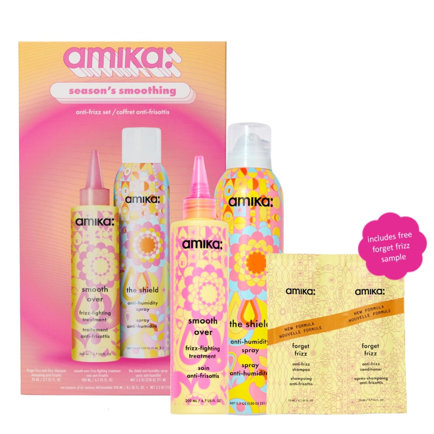 amika - Season's Smoothing Anti-Frizz Set