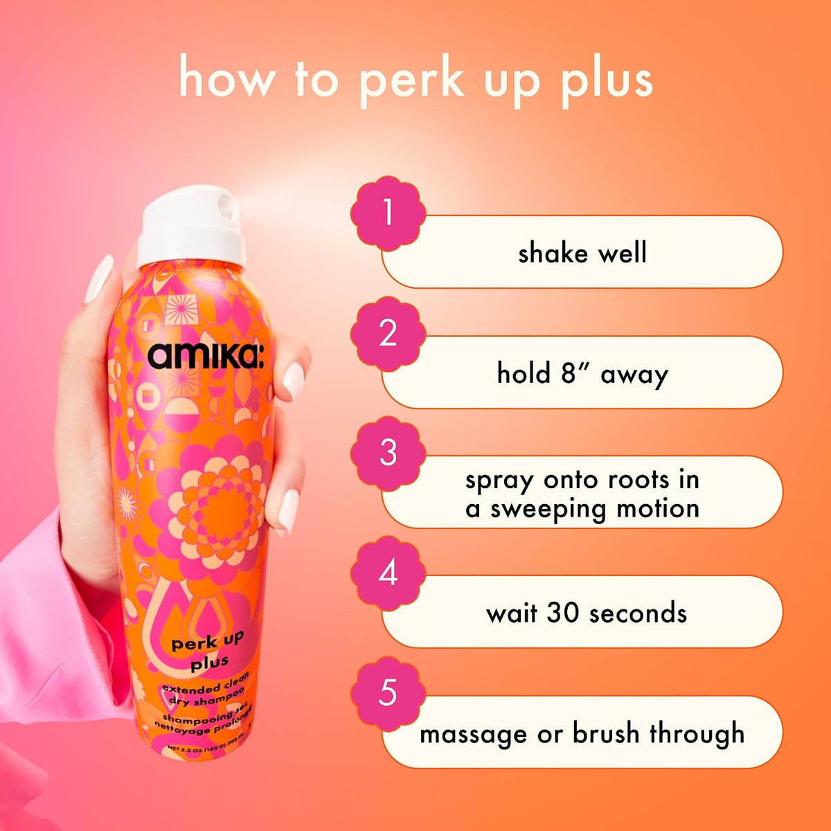 amika - Perk Up Plus Extended Clean Dry Shampoo
