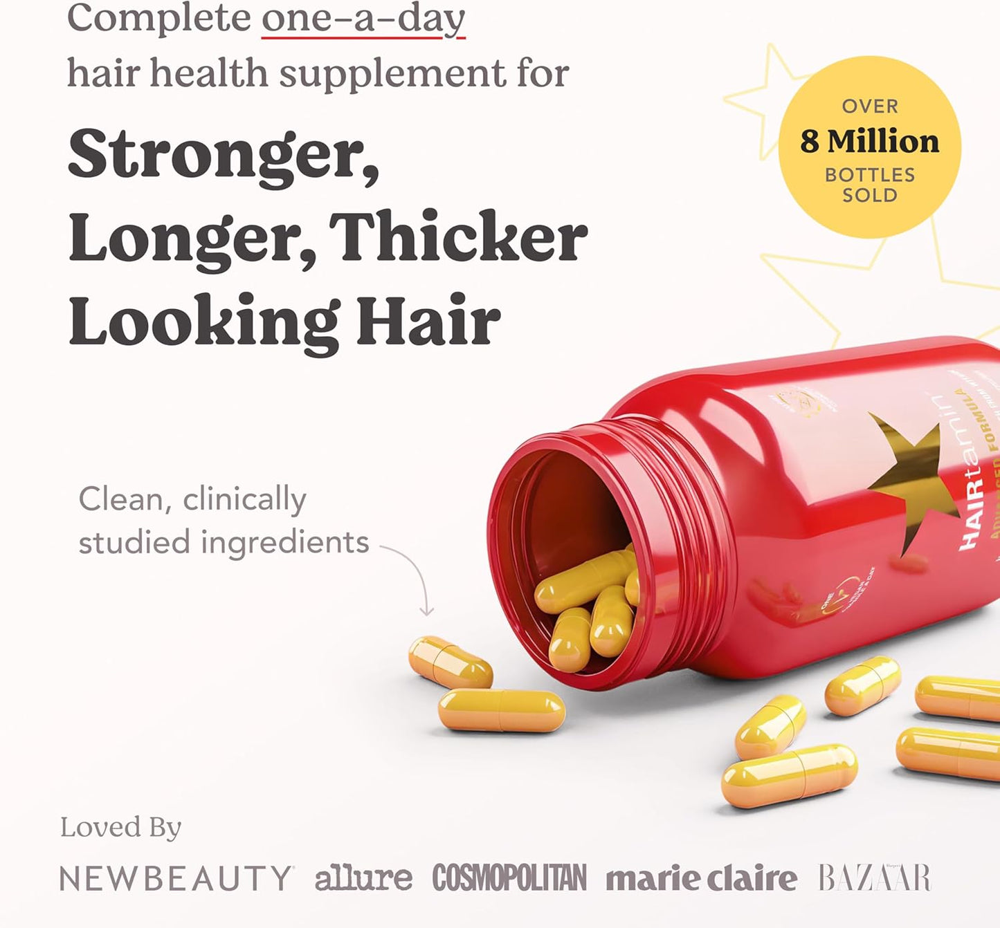 HAIRtamin - Advanced Formula Hair Vitamins | 30 Capsules