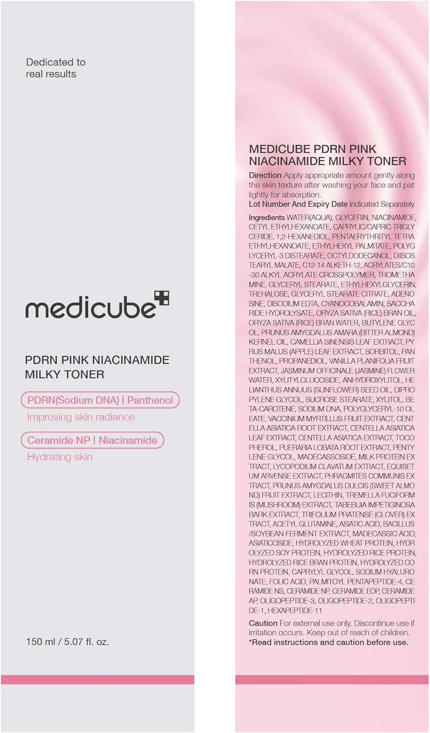 MEDICUBE - PDRN Pink Niacinamide Milky Toner | 150 ML